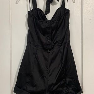Betsy Johnson Satin Romper